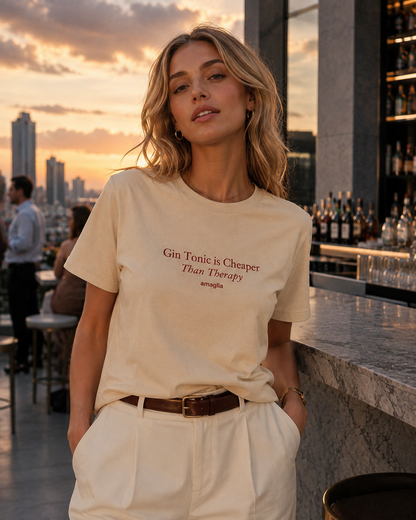Gin Tonic is Cheaper Than Therapy T-Shirt
