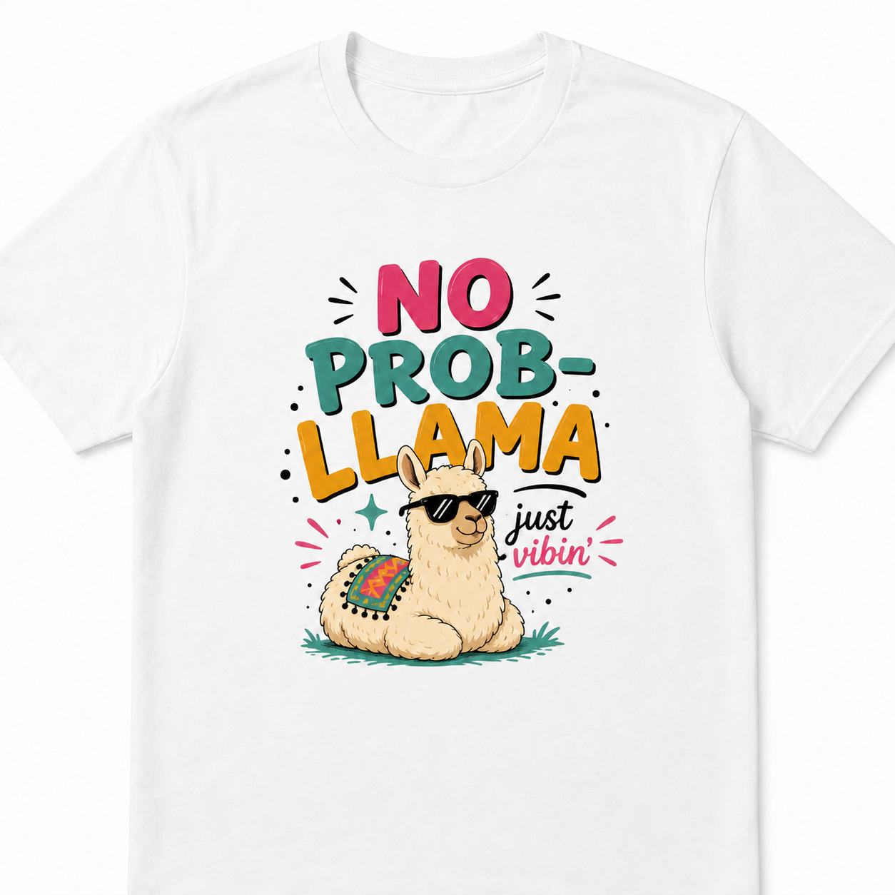 No Prob-Llama T-Shirt – Lustiges Lama Shirt