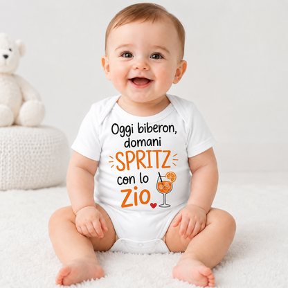 Baby-Body Spritz mit Onkel oder Zio – Deutsch oder Italienisch