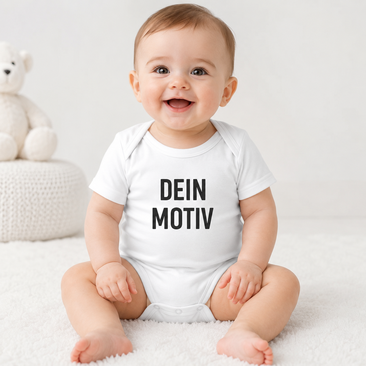 Personalisierter Baby-Body mit eigenem Motiv