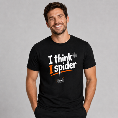 I Think I Spider T-Shirt – Lustiges Spinnen-Motiv