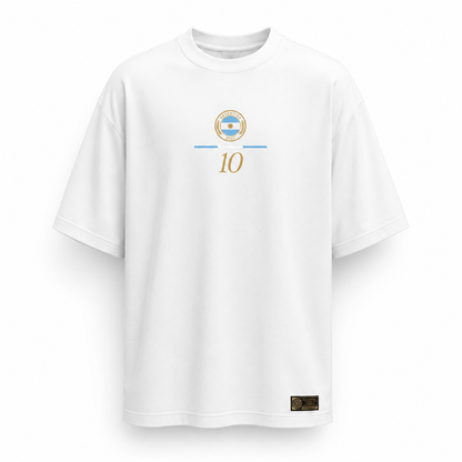 Argentinien Fan-Shirt Nummer 10 – Oversize Fussballshirt