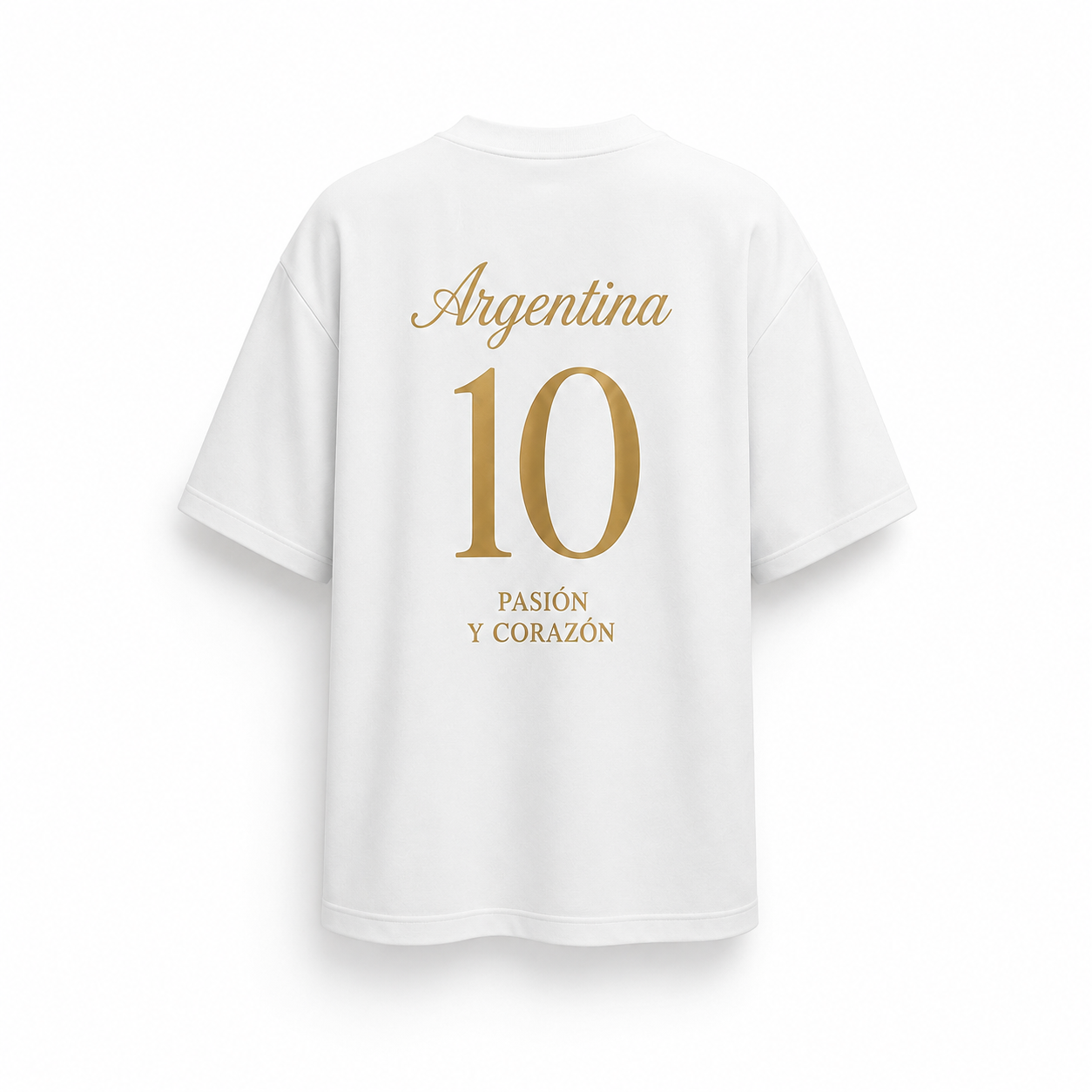 Argentinien Fan-Shirt Nummer 10 – Oversize Fussballshirt