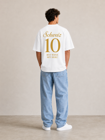 Schweiz Fan-Shirt Nation Edition – Nummer 10