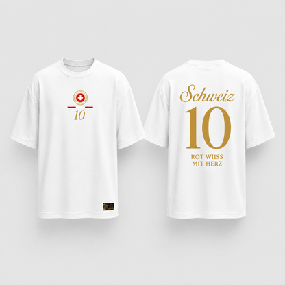 Schweiz Fan-Shirt Nation Edition – Nummer 10