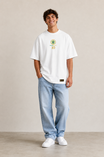 Brasilien Fan-Shirt Nummer 10 – Paixão pelo Futebol