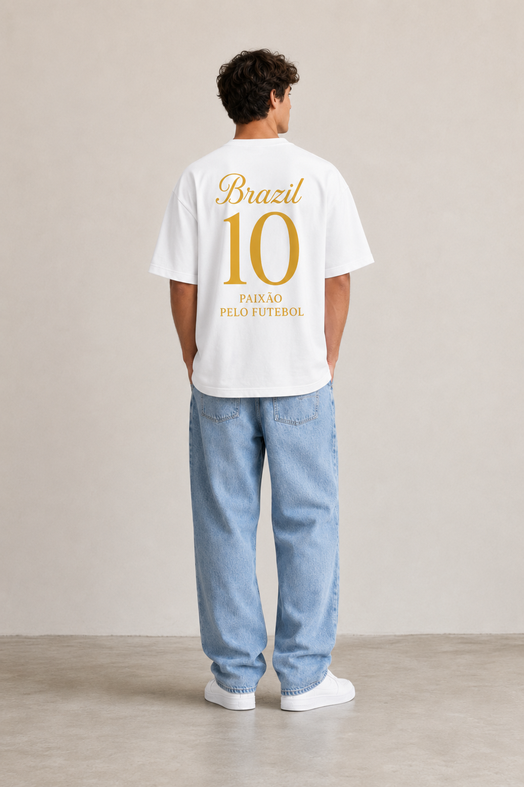Brasilien Fan-Shirt Nummer 10 – Paixão pelo Futebol