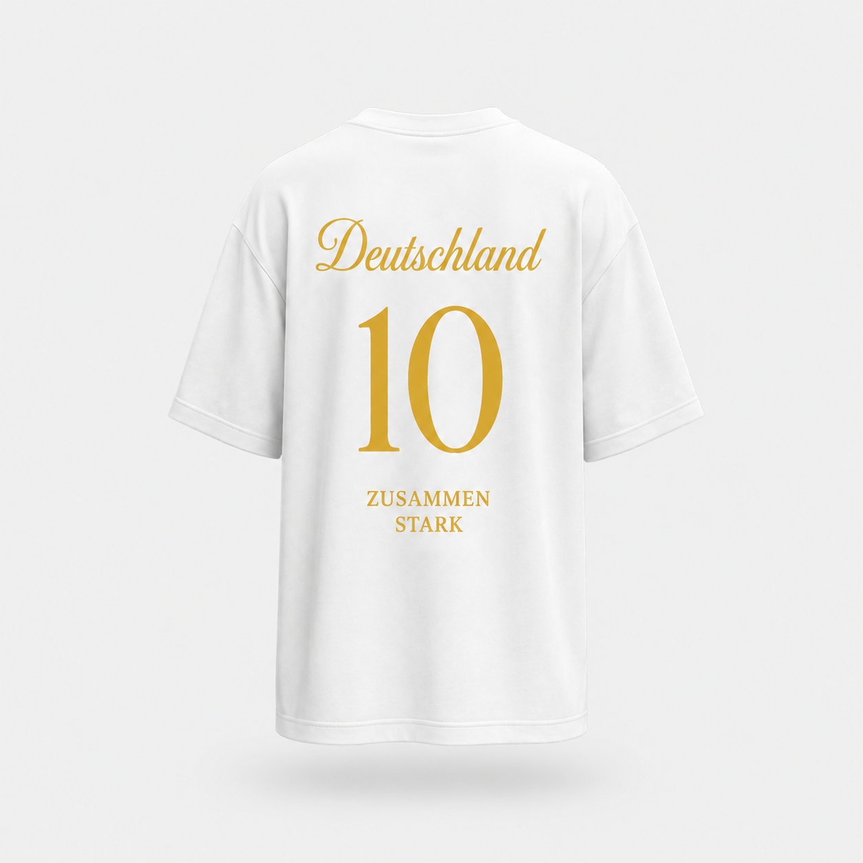 Deutschland Fan-Shirt 2026 – Nummer 10 Gold