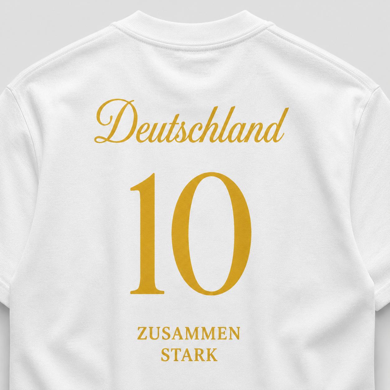 Deutschland Fan-Shirt 2026 – Nummer 10 Gold