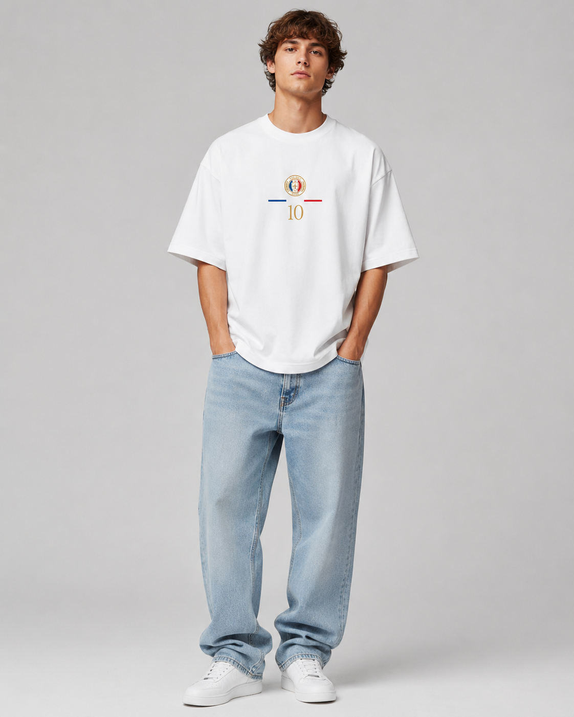 Frankreich Fan-Shirt 2026 – Nummer 10 Gold