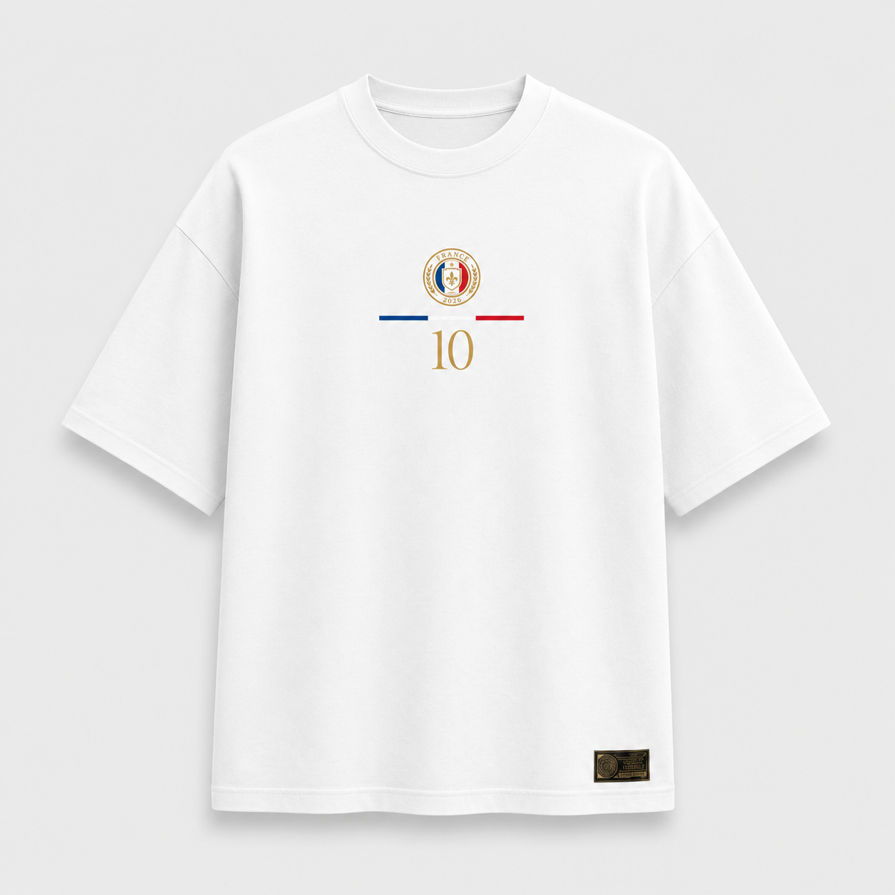 Frankreich Fan-Shirt 2026 – Nummer 10 Gold