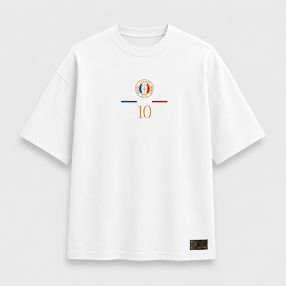 Frankreich Fan-Shirt 2026 – Nummer 10 Gold