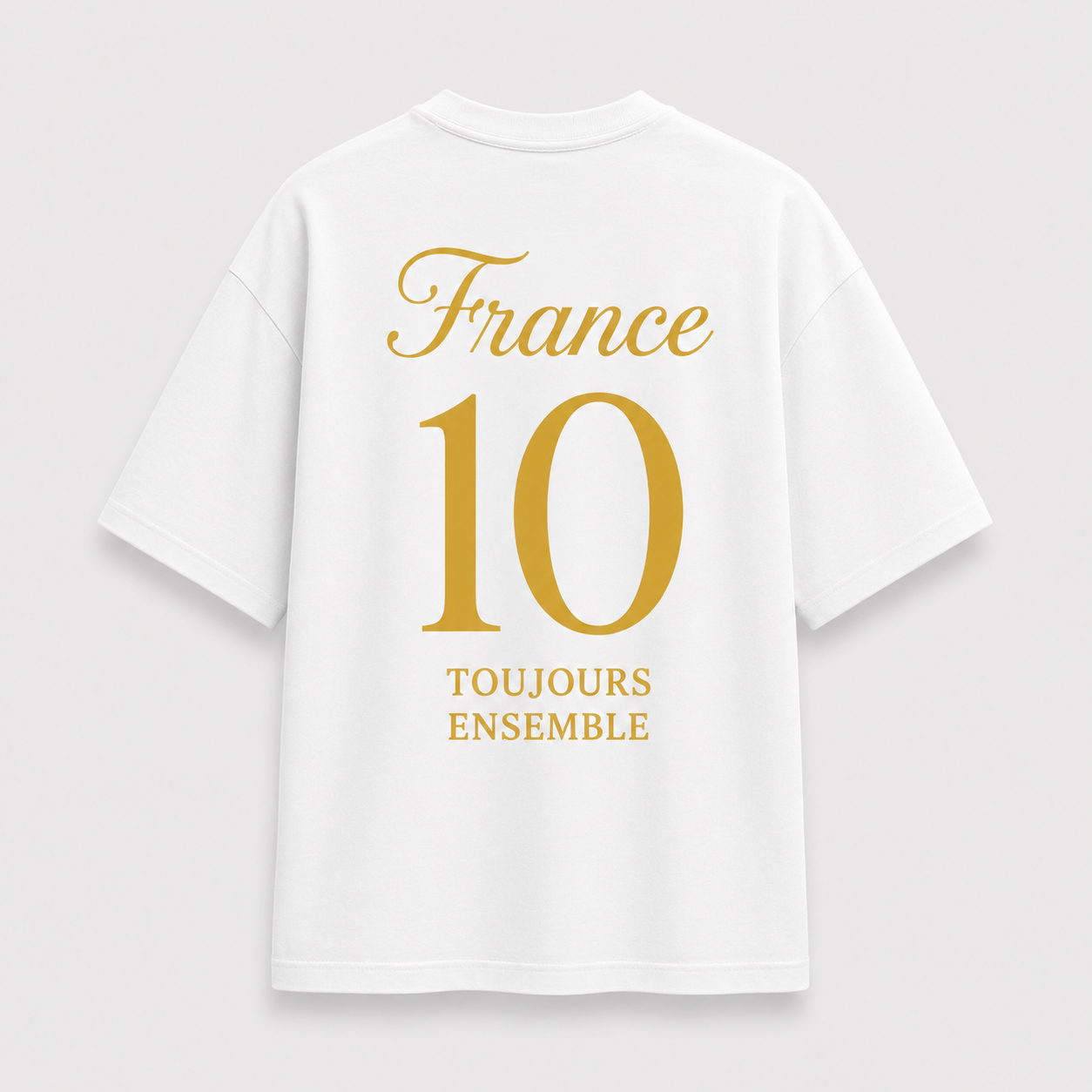Frankreich Fan-Shirt 2026 – Nummer 10 Gold