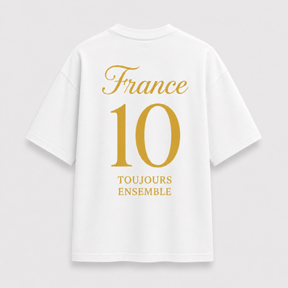 Frankreich Fan-Shirt 2026 – Nummer 10 Gold