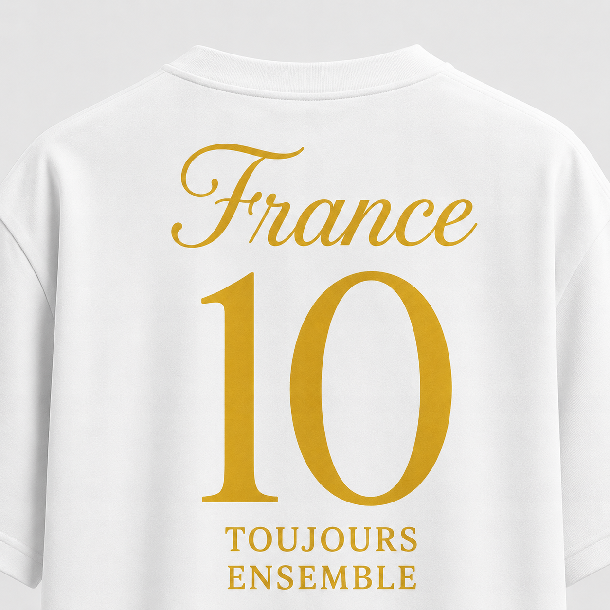 Frankreich Fan-Shirt 2026 – Nummer 10 Gold