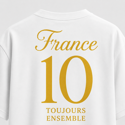 Frankreich Fan-Shirt 2026 – Nummer 10 Gold