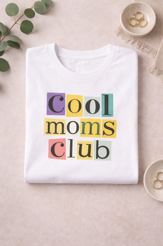 Cool Moms Club T-Shirt – stylisches Mama Geschenk