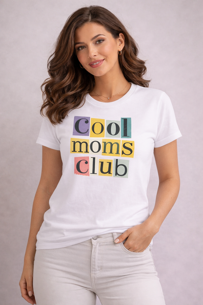 Cool Moms Club T-Shirt – stylisches Mama Geschenk Model