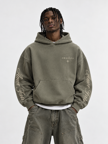 AMAGLIA Amor Fati Hoodie – Olive