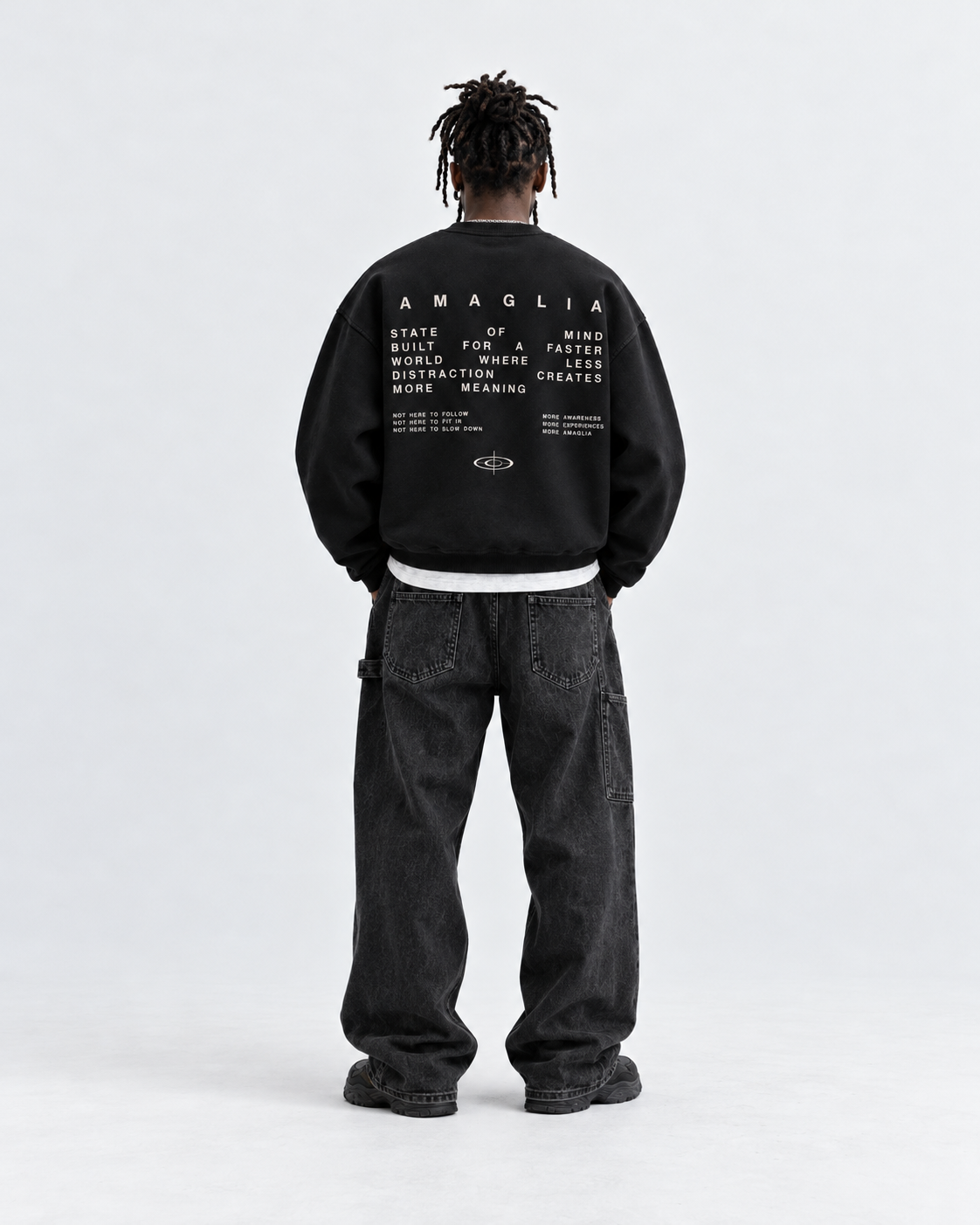 AMAGLIA State of Mind Sweatshirt – Schwarz