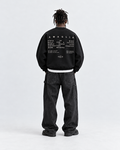 AMAGLIA State of Mind Sweatshirt – Schwarz