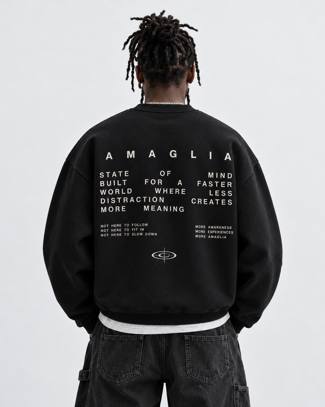 AMAGLIA State of Mind Sweatshirt – Schwarz
