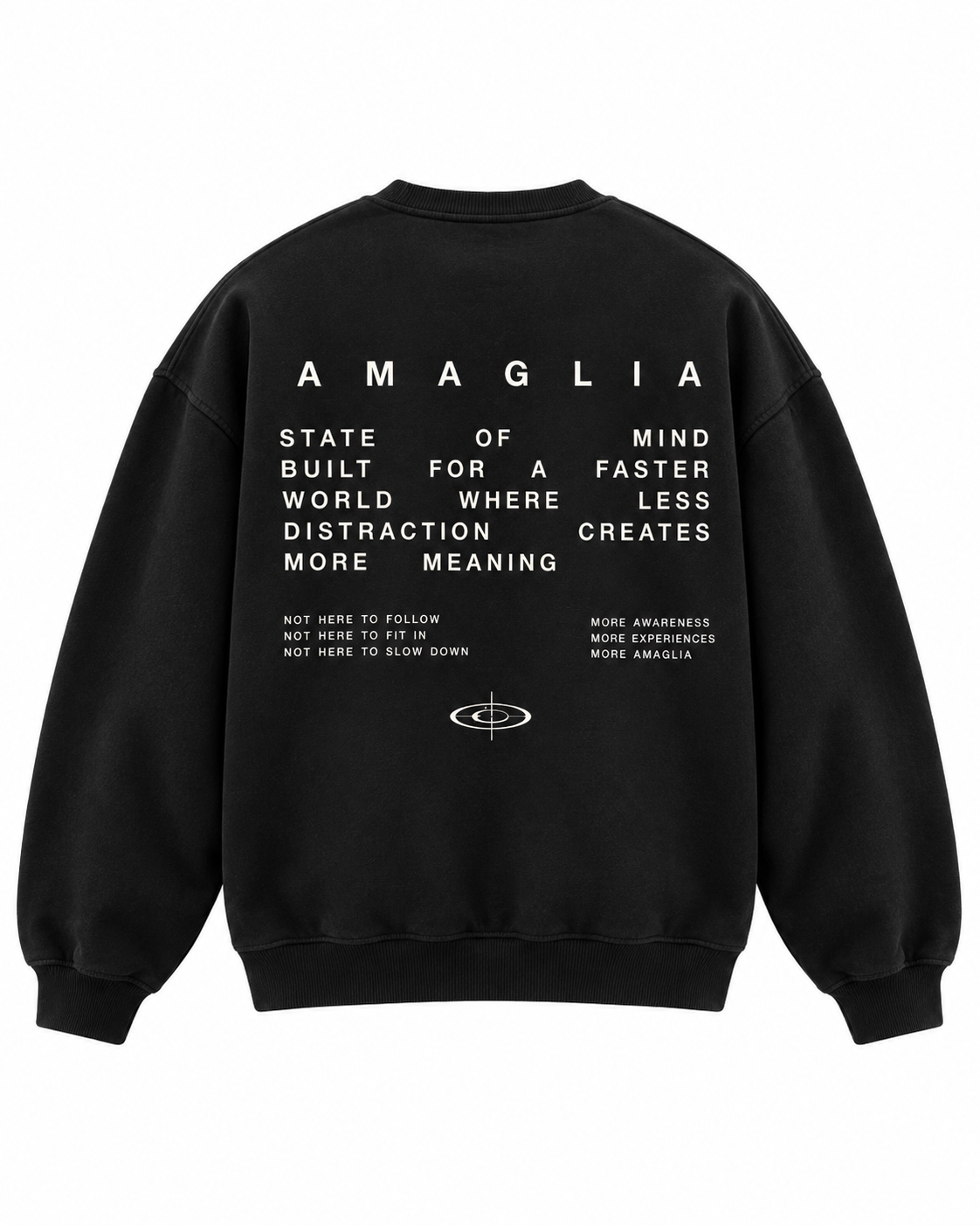 AMAGLIA State of Mind Sweatshirt – Schwarz