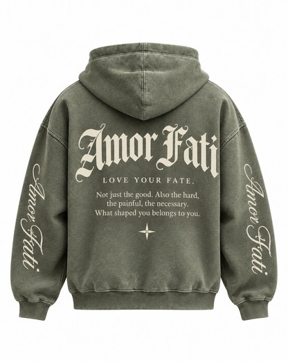 AMAGLIA Amor Fati Hoodie – Olive