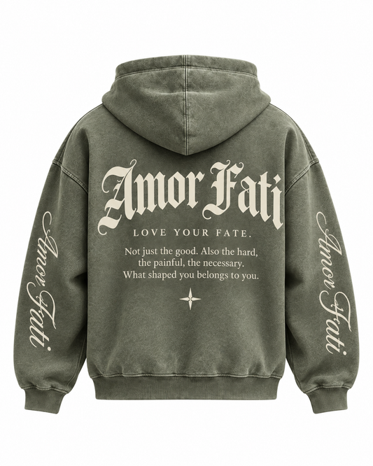 AMAGLIA Amor Fati Hoodie – Olive