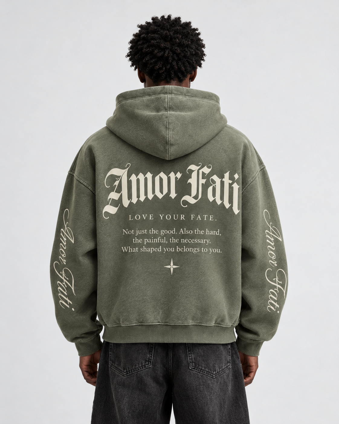 AMAGLIA Amor Fati Hoodie – Olive