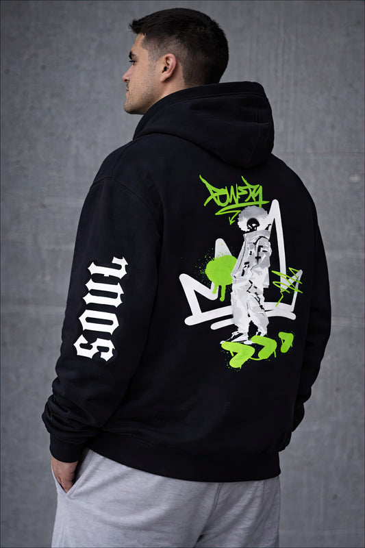 Anime-Inspired Skeleton Oversize Hoodie – Pirate Soul Vibe | One Piece Style