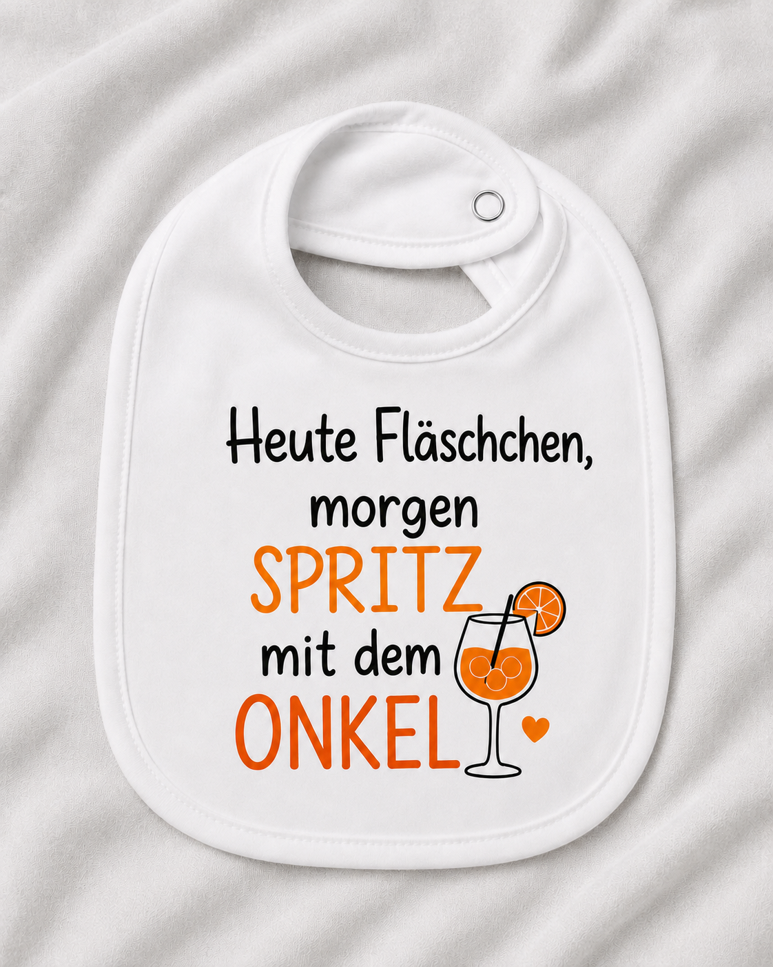 Baby-Lätzchen Spritz mit Onkel oder Zio – Deutsch oder Italienisch