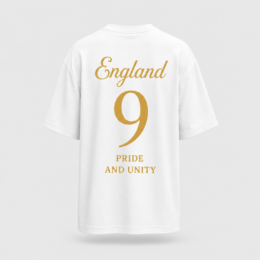 england fan shirt back print clean