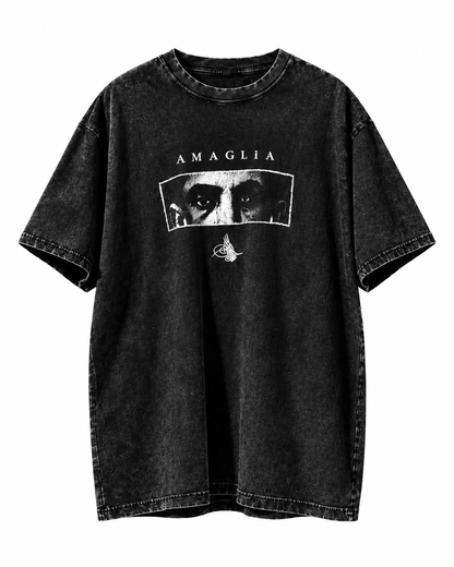 Ottoman Eyes Washed Black Oversized T-Shirt
