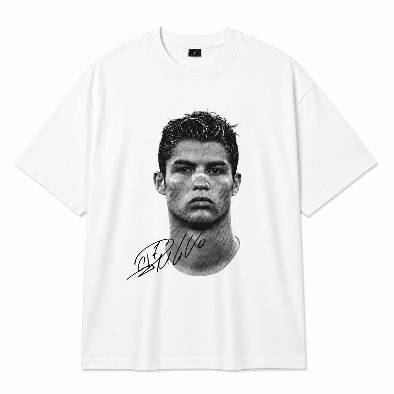 legend no 7 oversize fussball t-shirt weiss