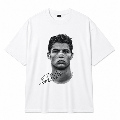 legend no 7 oversize fussball t-shirt weiss