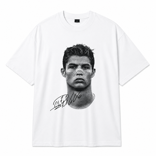 legend no 7 oversize fussball t-shirt weiss