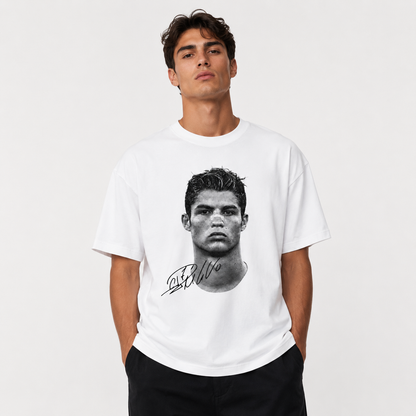 legend no 7 oversize fussball t-shirt weiss model