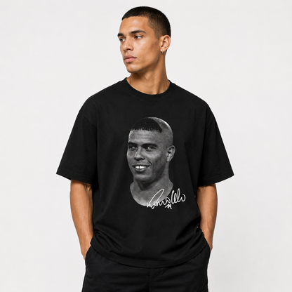 legend no 9 oversize fussball t-shir schwarz model
