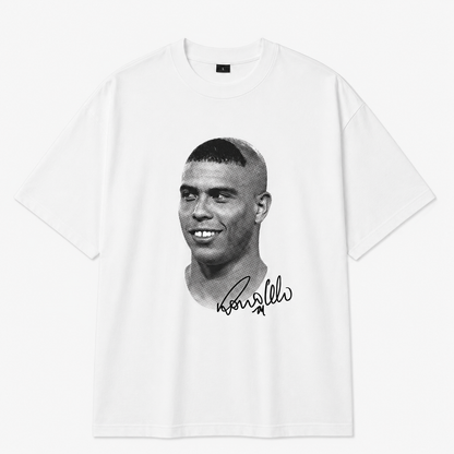 legend no 9 oversize fussball t-shir weiss