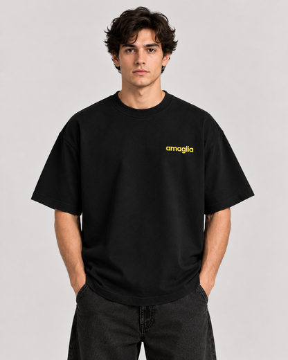 MÁS MELONES Oversized T-Shirt – Schwarz