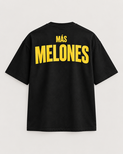 MÁS MELONES Oversized T-Shirt – Schwarz