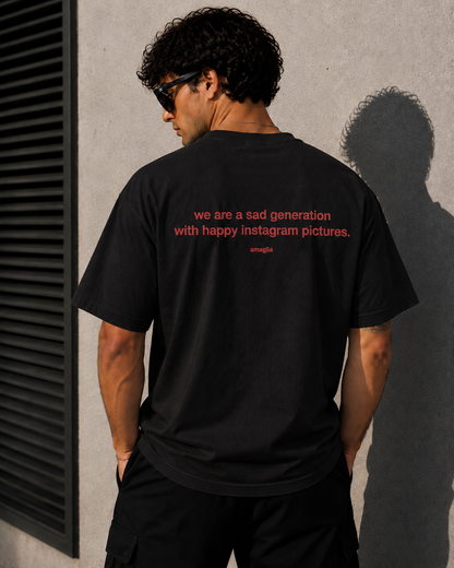 We Are a Sad Generation T-Shirt – Statement Backprint