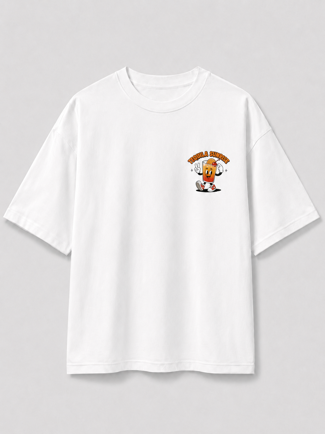 Tequila Sunrise T-Shirt weiss