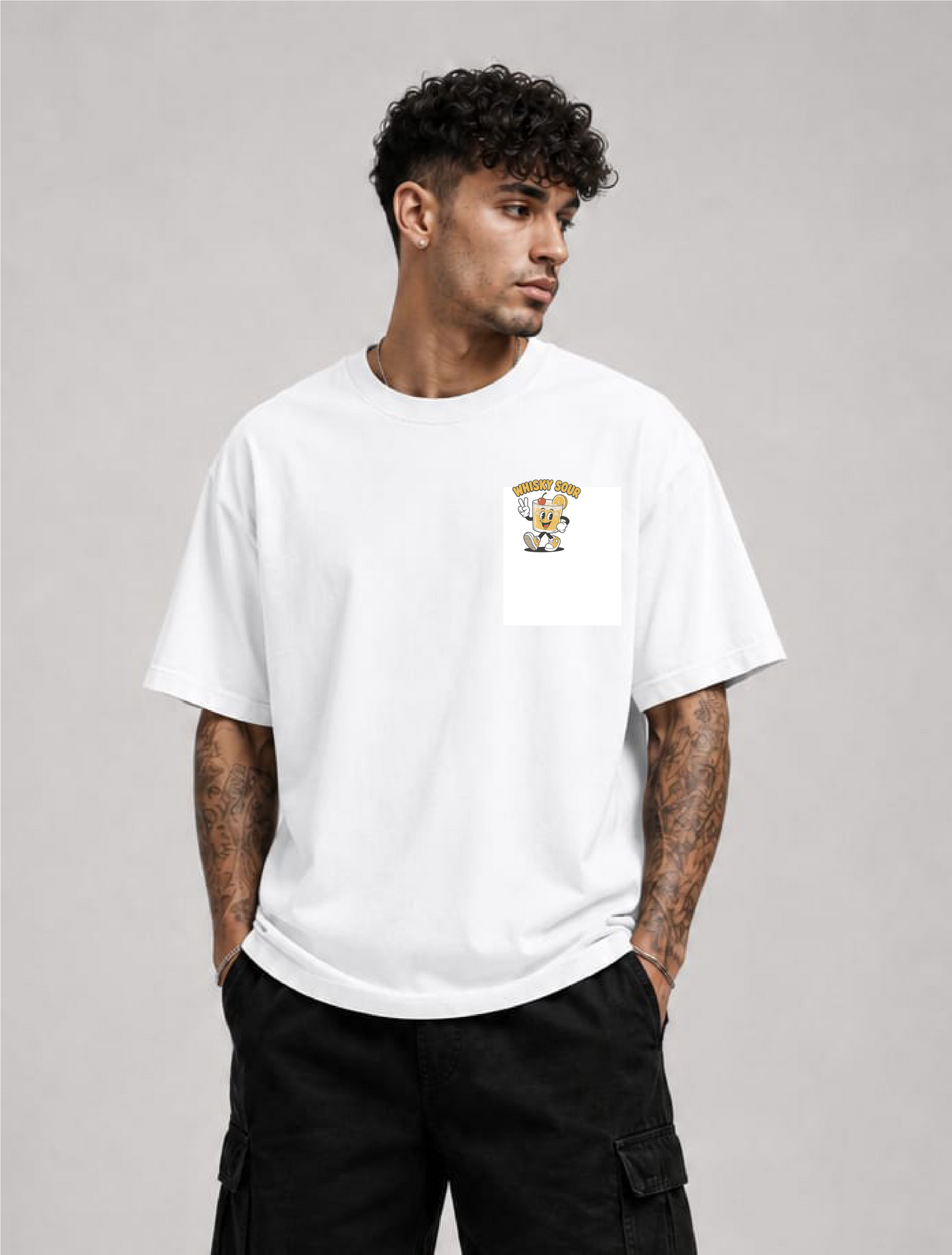 Whisky Sour T-Shirt weiss