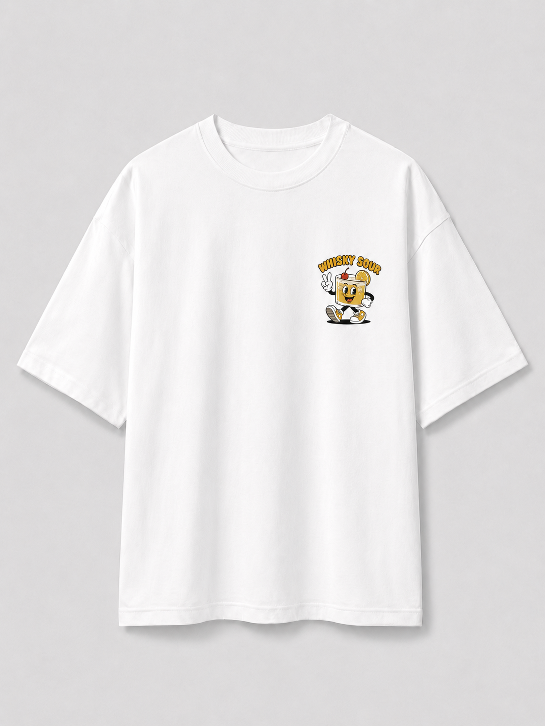 Whisky Sour T-Shirt weiss