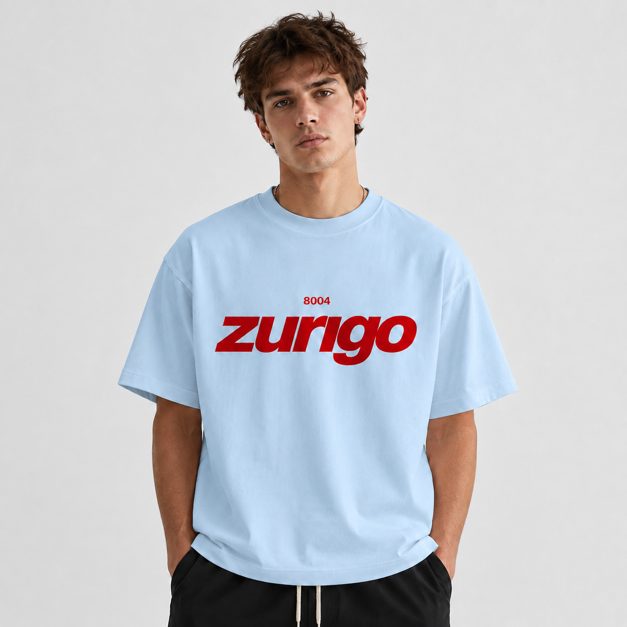 zurigo oversize shirt baby blue